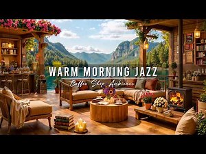 Warm Morning Jazz by the Lake ☕ Cozy Coffee Shop Ambience with Jazz Relaxing Music for Work, Study