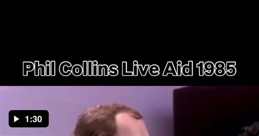 Phil Collins just casually delivering an iconic performance at Live Aid - Video