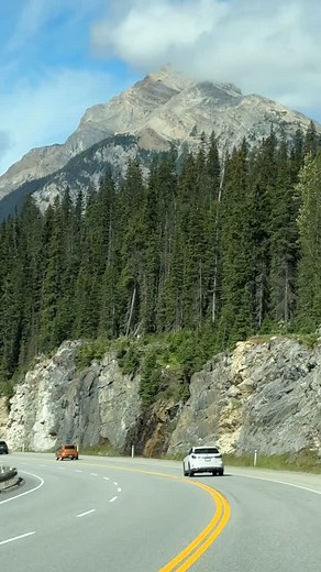 Kicking Horse Pass is a mountain pass in the Canadian Rockies, located on the border of British Columbia and Alberta, and is a National Historic Site of Canada. It is the highest point on the Trans-Canada Highway and is famous for the Canadian Pacific Railway’s Spiral Tunnels, which were built to overcome the steep grade of the original route. The pass is named after an incident where Dr. James Hector was kicked by his horse while exploring the area in 1858. Check for Winter advisories and road 