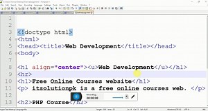 HTML Tutorial#3- Line Break ,Space & Comments(Language- English)