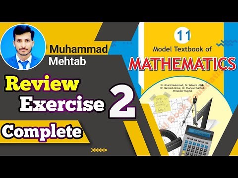 Review Exercise 2 class 11 NBF | National book foundation | Calculus Corner