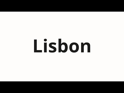 How to pronounce Lisbon