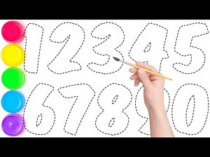 123 for Coloring Page | Learn How to Draw Numbers | Write 123 | 123s | KS ART