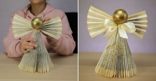 How to Turn an Old Book Into a Beautiful Christmas Angel