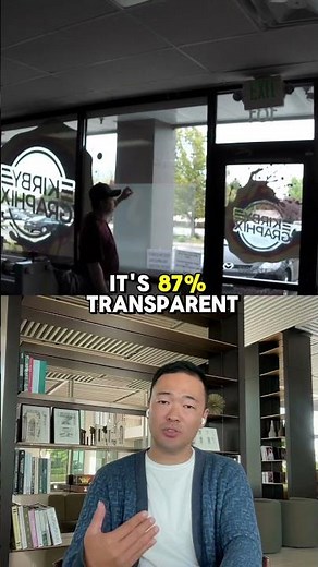 Transform any glass surface into a projection screen with this easy-to-apply transparent film!