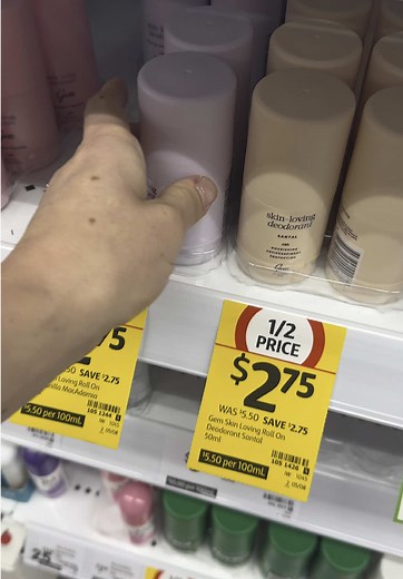 Runs to Cole’s to stock up on my favourites! Half price! @Gem 🏃#deodorant