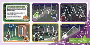 Halloween Mark Making Pattern Cards