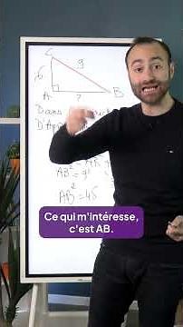 2NDE (2.1) : Calcul de longueur dans un triangle rectangle #pythagore