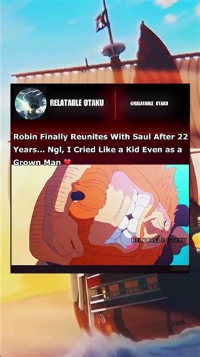 Robin Finally Reunites With Saul After 22 Years ❤️ | #onepiece #luffy #robin #saul #shorts