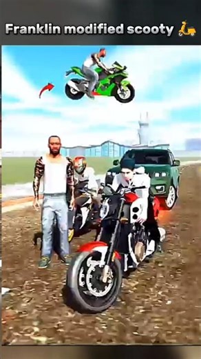 Franklin modified his scooty 🛵 #indianbikedriving3d #short