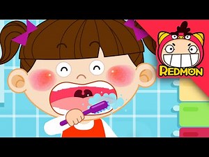 Tooth brushing song | Good habits song | toothbrush song for kids | Nursery rhymes | REDMON