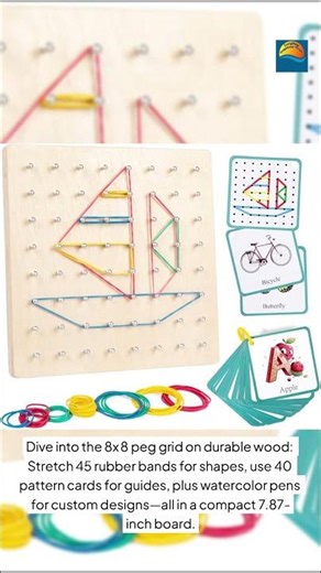 Auvewilo Geoboard for Fine Motor Wins Everything