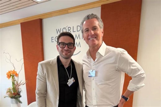 Gavin Newsom roasted as photo of him posing with ‘sugar daddy’ Alex Soros goes viral