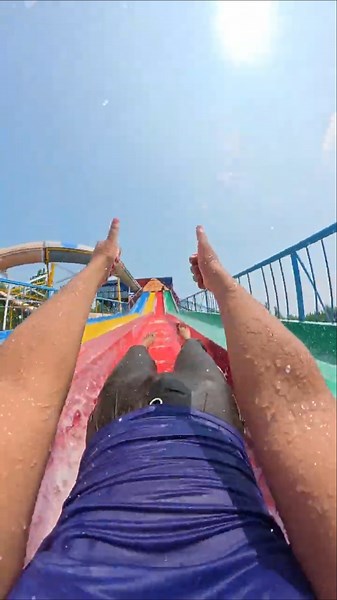 We dropped 3 bottles down 3 slides, then hit the 4th upside down! 🇺🇸 #Shorts #Bottles #Slide #Drop