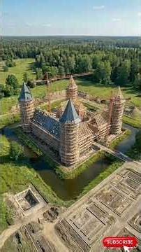Watch This Castle Rise From the Ground! #constructiontimelapse