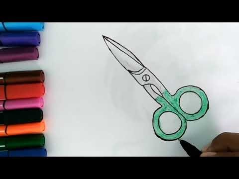 How to Draw Scissors Step by Step Easy Drawing Tutorial