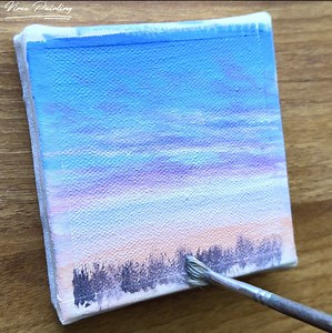 117K views · 1K reactions | Countryside field at dawn acrylic painting . Thankyou ❤️ | Vinee Painting | Facebook