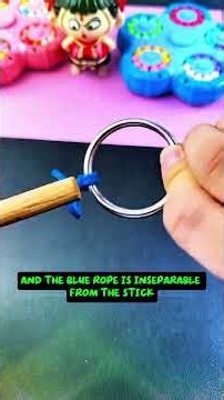 One Wooden Stick One Steel Ring One Move Changes Everything! 🤯🪵#Topological #Diy #Challenge #IQ