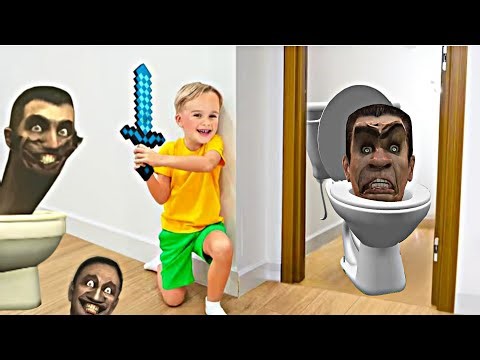 Chris and Vlad adventure blockworld Survival With skibidi | funny logo effect by skibidi toilet
