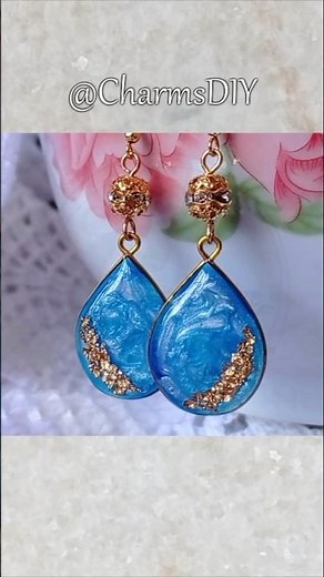 Tutorial Alert: DIY UV RESIN EARRINGS | HOW TO MAKE AN UV RESIN JEWELRY? #shorts