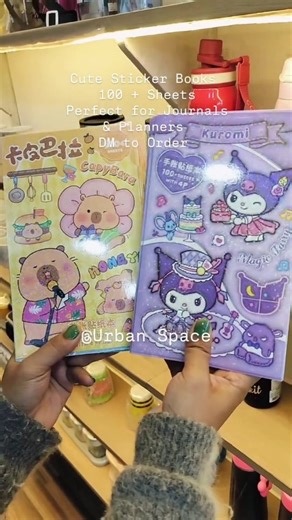 Urban Space on Instagram: "Too cute to resist Adorable character sticker books with 100+ sheets Perfect for journaling, planners, scrapbooks & gifting Cute designs kids & adults both will love 📩 DM to order | Limited stock! #StickerBook #CuteStickers #CharacterStickers #AestheticStationery #KuromiStyle #CuteStationery #JournalStickers #PlannerAddict #StationeryLovers #StationeryShop #InstagramShopIndia #SmallBusinessIndia"