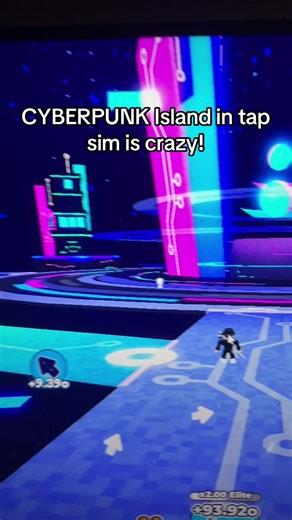Explore Cyberpunk Island in Tap Simulator