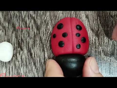 Ladybug fondant cake topper making | ladybird cake topper tutorial