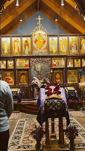 Hymn of the Cherubim chanted in Russian Orthodox church in Atlanta- Veneration of the Holy ☦️