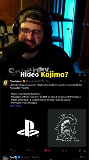 PlayStation gave Kojima to the enemy