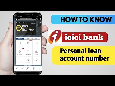 How to find icici personal loan account number