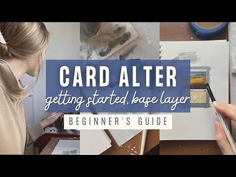 How to start painting your card | Beginners Guide to MtG and Pokemon Card Altering PART 2