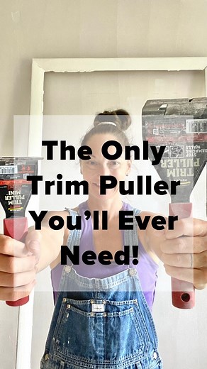 Want to remove baseboards without damaging the trim or the walls? You need these tools! Comment with a 🔨 for the link! #baseboardtrim #diytools #thingsididntknowineeded #trimpuller | Selene Builds Things