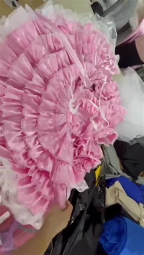 French maid girl Sisi can lock pink satin dress cosplay costume customization