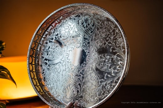 Sheffield Vintage Silver Plated Tray - Etsy