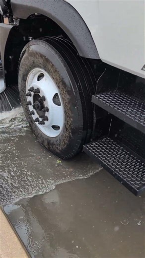 Even wet streets need to be cleaned. A TYMCO can pick up water and debris like no other.