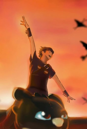 joining the trend! #digitalart #anime #howtotrainyourdragon #httyd #nightlightfury #toothless #nightfury