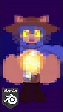 3D Modeling Niko from Oneshot in Blender! #blender3d #oneshot #timelapse