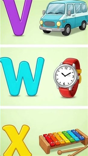 Learning Alphabets V W X Phonics | ‪@Melo Kids‬ Nursery Rhymes & Kids Songs