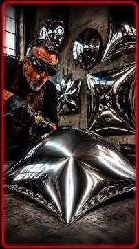 The Secret Behind Luxury Metal Wall Art ✨ || #shorts