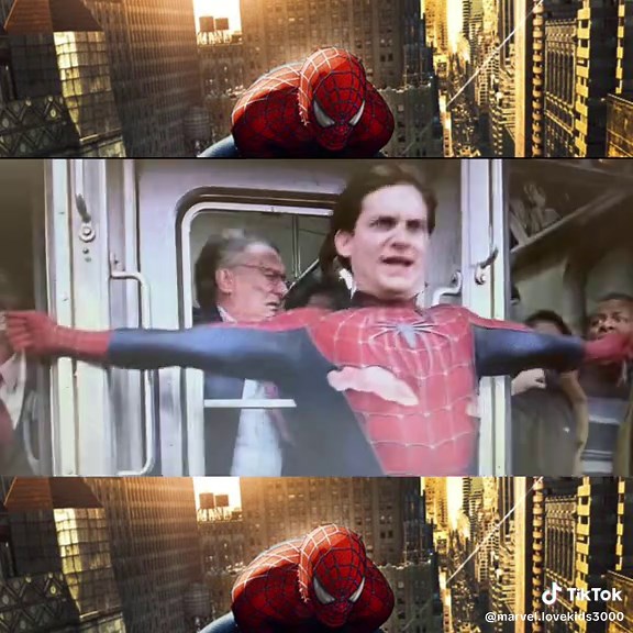 かっこいいー#marvel #マーベル #名シーン #マーベル好き #スパイダーマン #ソニー #mcu #電車止めるシーン#jujuju