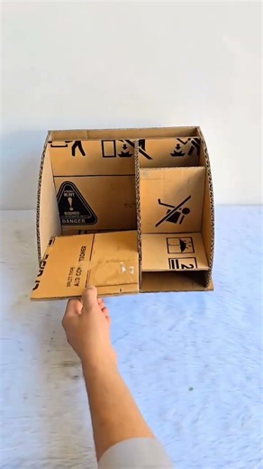 DIY Mini Drawer Organizer 🧺 | Easy Cardboard Craft Idea | Best Waste Material Reuse #shorts