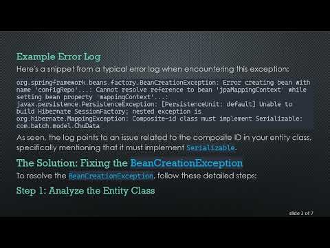 Resolving BeanCreationException in Spring Boot Batch Applications