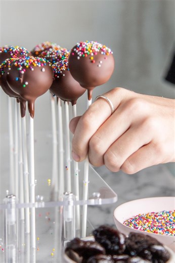 1.3K views · 18 reactions | A healthy cake pop? That's gotta be a trick....right? It's no trick, but it's definitely a treat. We used California prunes add natural sweetness and depth of flavor to the irresisitble Fudgy Vegan Brownie Base. Don't believe us? See for yourself! Get the recipe: https://californiagrown.org/recipes/cake-pop-recipe/ | California Grown | Facebook