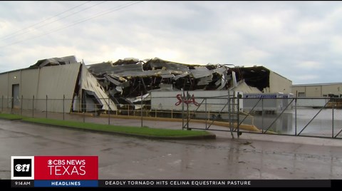 Terrell warehouse sustains heavy damage from severe storms