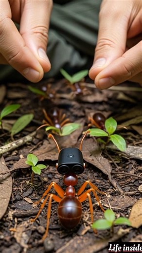 Underground civilization + real-life tiny world + queen reveal #wildlife #antcolony #shorts