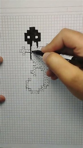 How to Draw an Easy Pixel Lizard 🦎#shorts #pixelart