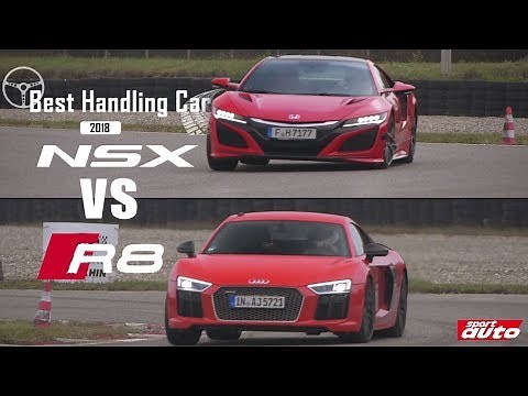 Audi R8 V10 Plus vs. Honda NSX | BEST HANDLING CAR 2018 | sport auto