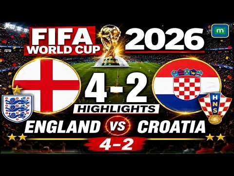England vs Croatia Highlights | Three Lions Roar to 4-2 Win | FIFA World Cup 2026