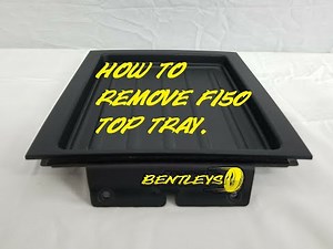 HOW TO REMOVE REMOVAL OF A 2004 - 2008 FORD F-150 UPPER MIDDLE DASH STORAGE TRAY & RADIO BEZEL.
