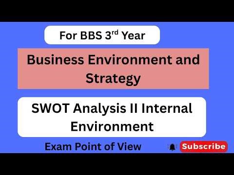 SWOT Analysis II Internal Analysis II